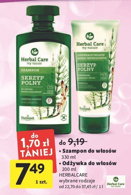 farmona herbal care odżywka do włosów skrzyp polny lidl