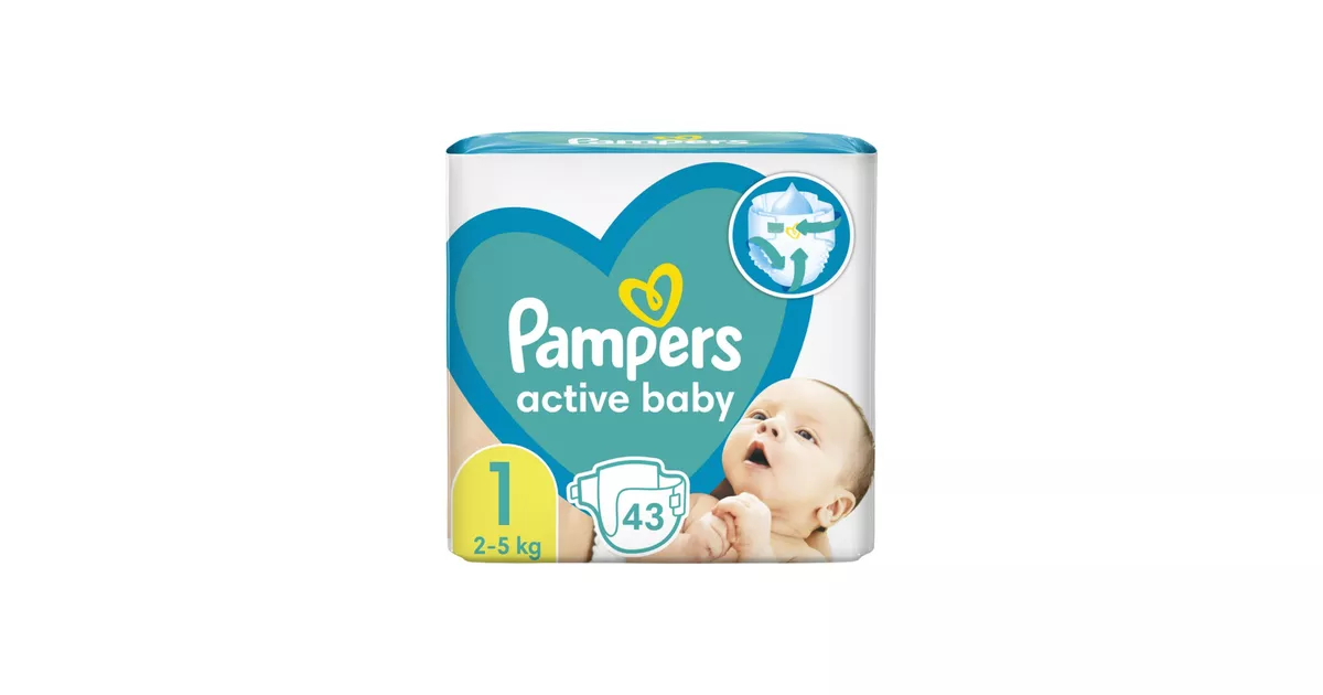 pampers pieluchy 1 43 sztuki