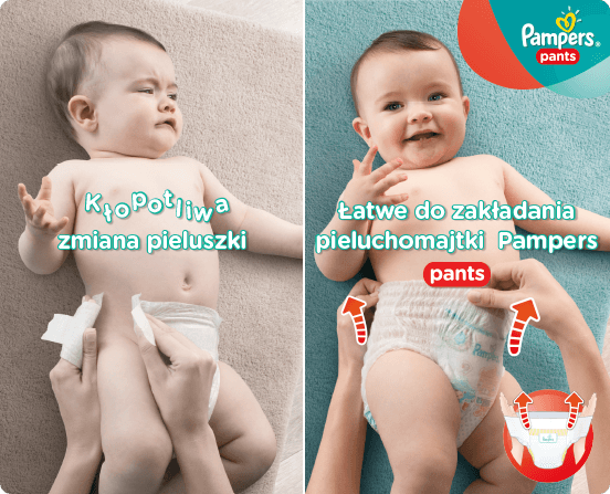 pieluchomajtki pampers ściąganie