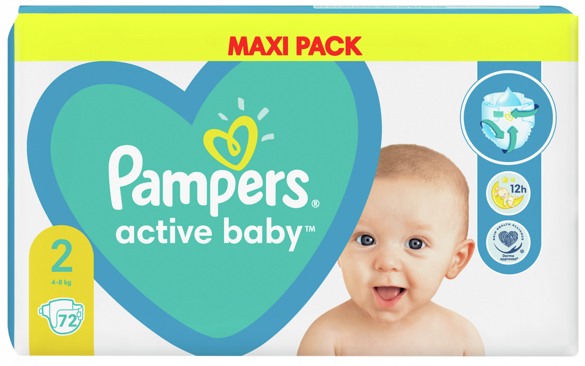 pampers active baby maxi pack 4