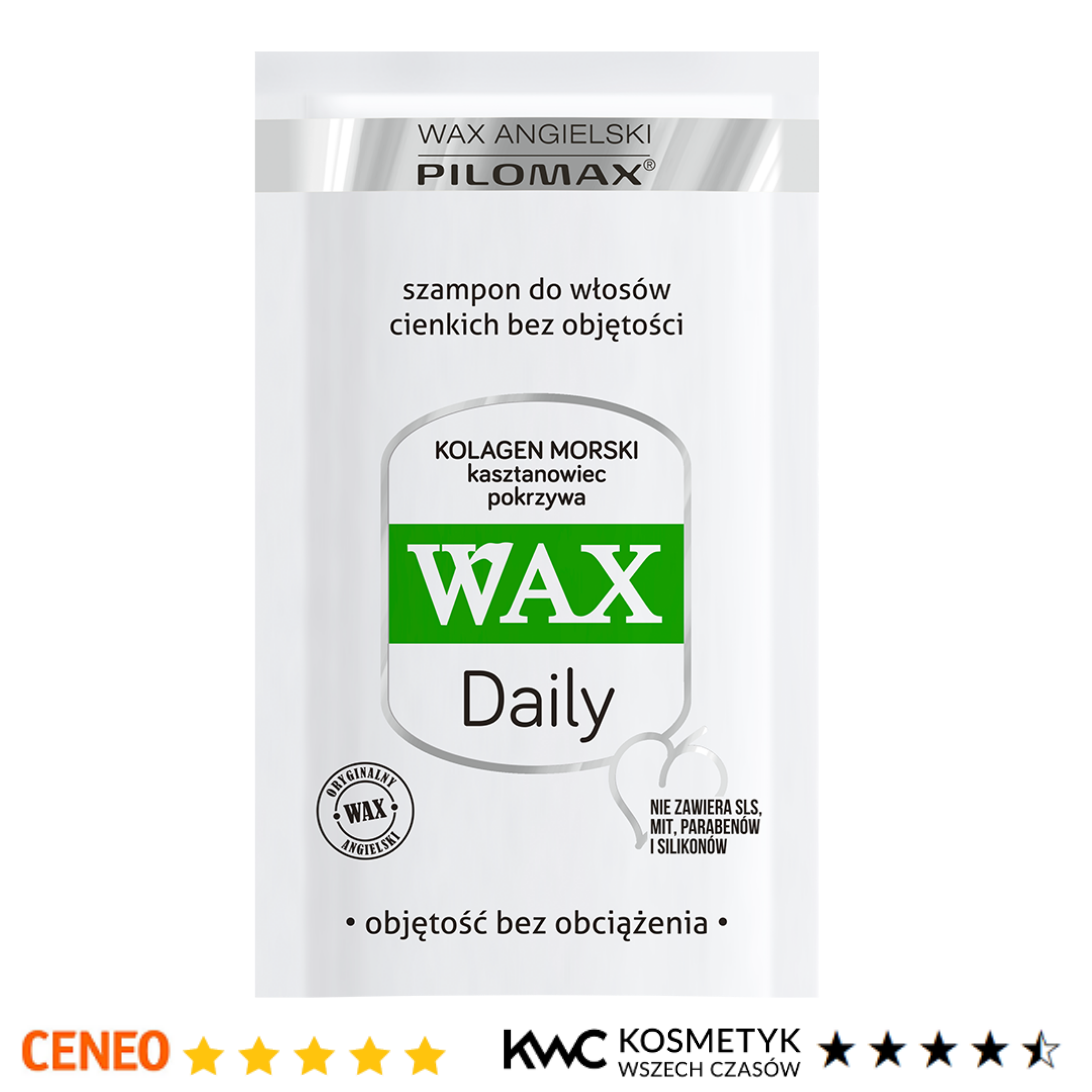 szampon do włosów cienkich wax daily