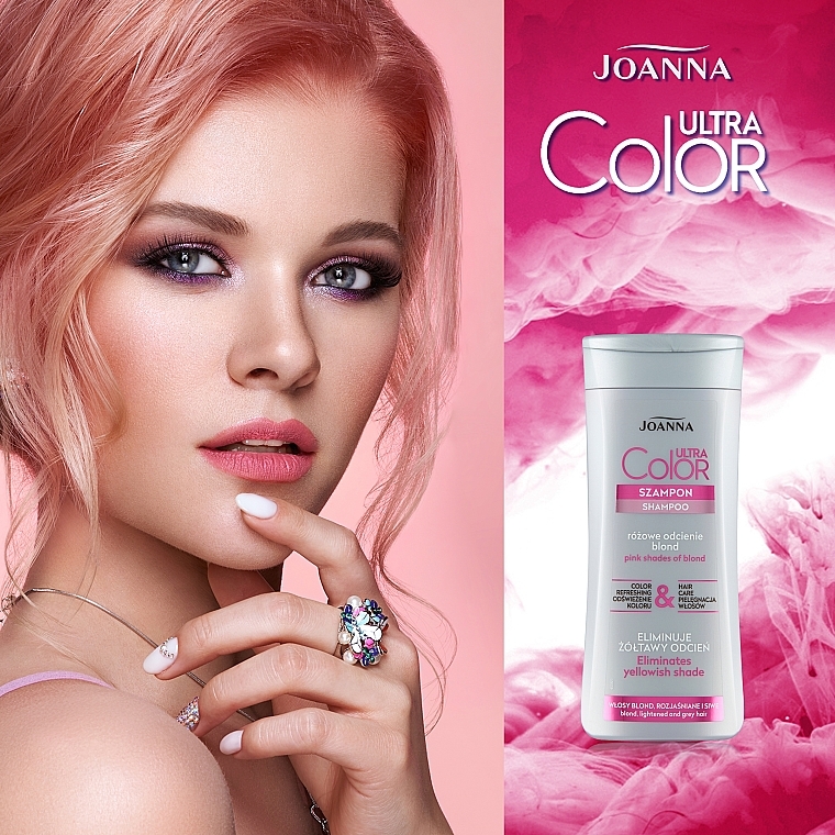 joanna ulta color system szampon nadający różowy odcień