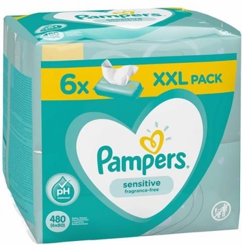 chusteczki pampers 6 pak