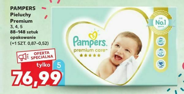 kaufland pampers premium care 1 88 szt