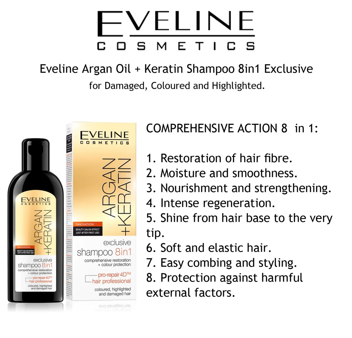 eveline argan keratin szampon opinie