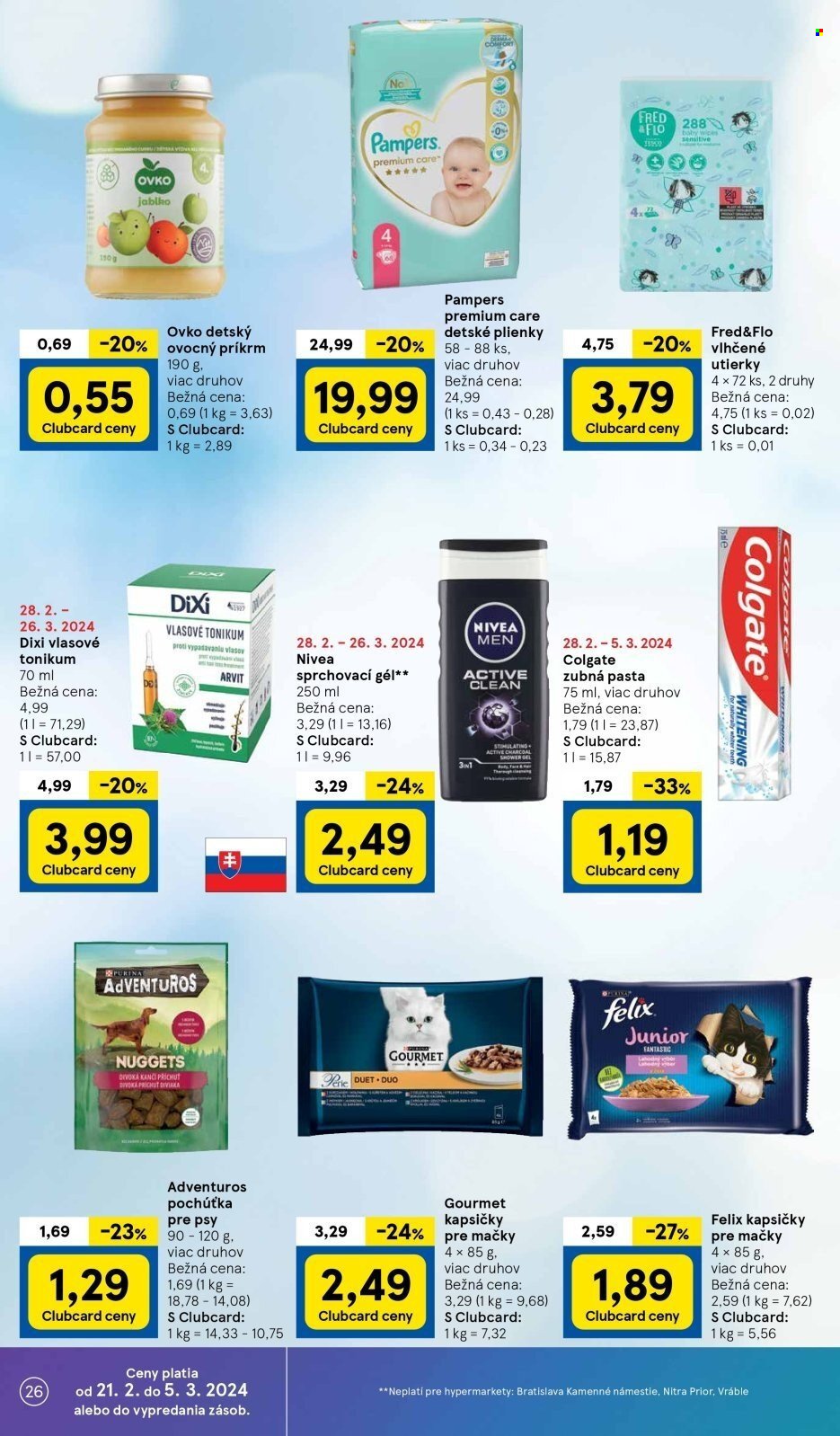 tesco cena pampers care 3