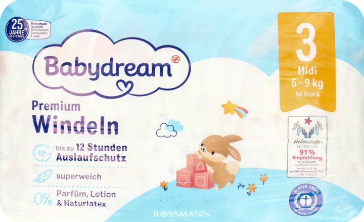 pieluchy rossmann babydream opinie