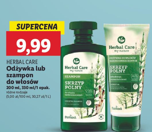 farmona herbal care odżywka do włosów skrzyp polny lidl