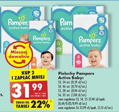 cena pampersów pampers 3