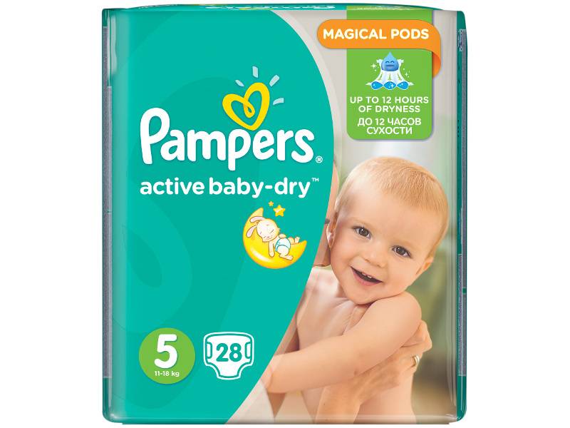 pampers active baby dry 5 junior 11-18kg opakowanie 16 szt