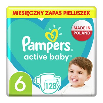 pampers 6 na dziecku