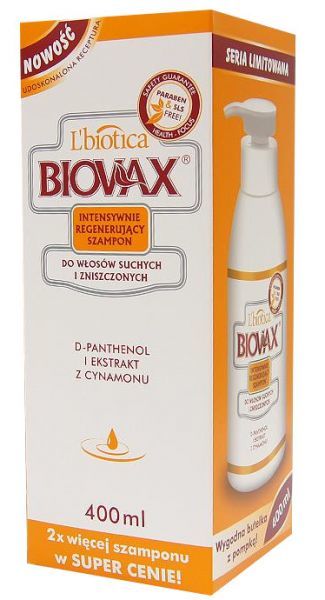 biovax szampon do włosów suchych 400ml