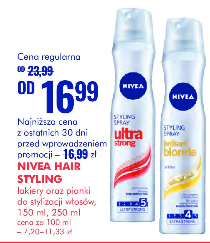 lakier do włosów nivea promocja