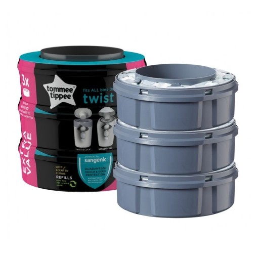 Wkłady do pojemników na zużyte pieluchy Tommee Tippee Sangenic Twist Refil