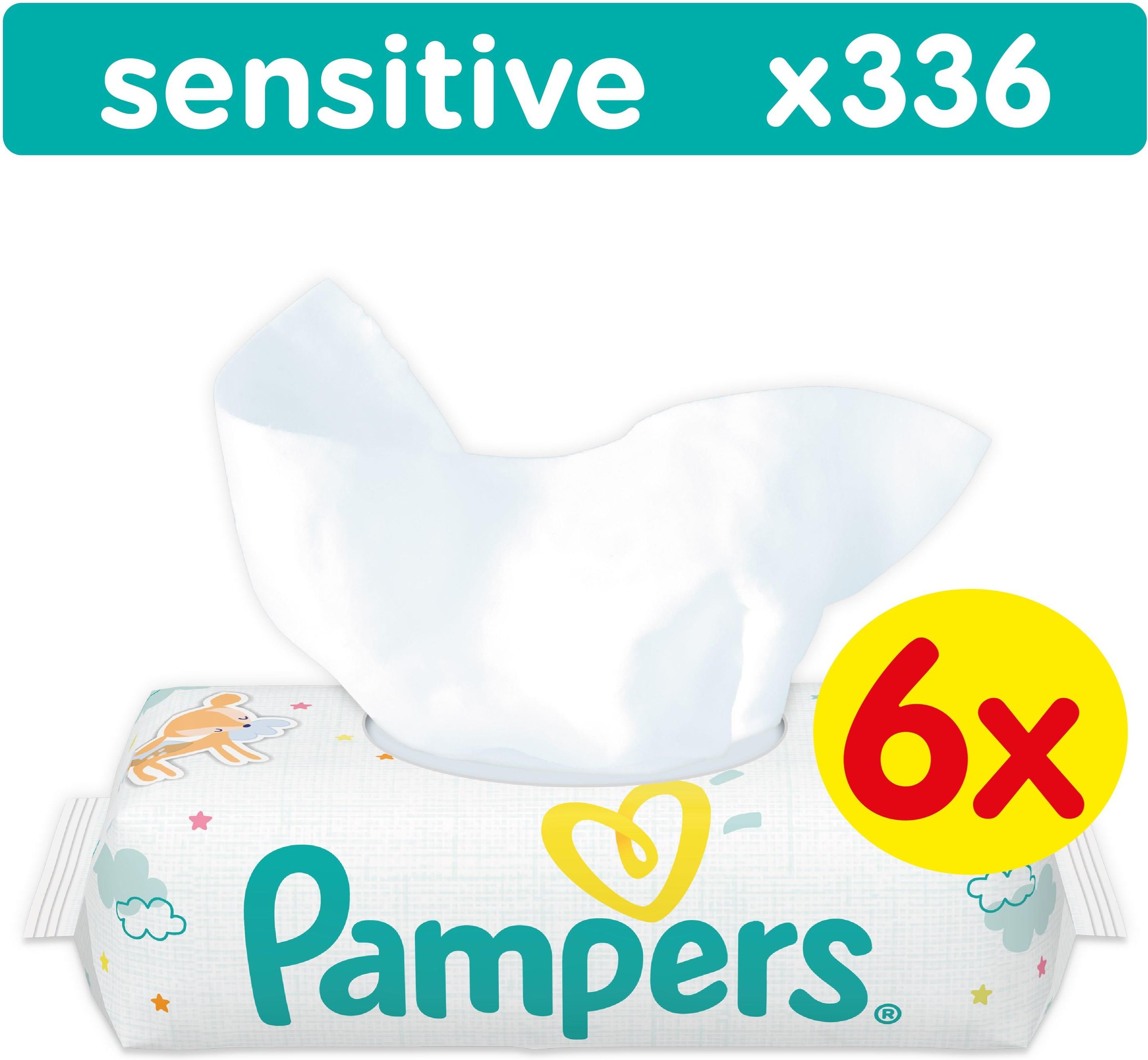 chusteczki pampers sensitive 56 szt