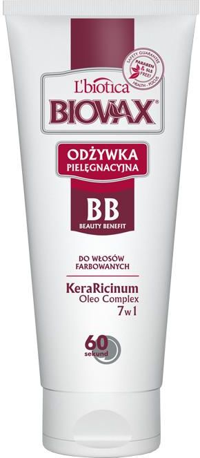 biovax bb 60 sekund odżywka pielęgnacyjna do włosów ciemnych