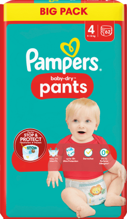 pampers mega paka beby-dry pants 4