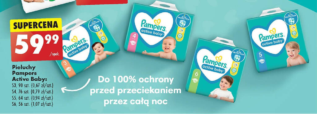 pampers biedronka pieluchy 20 sztuk