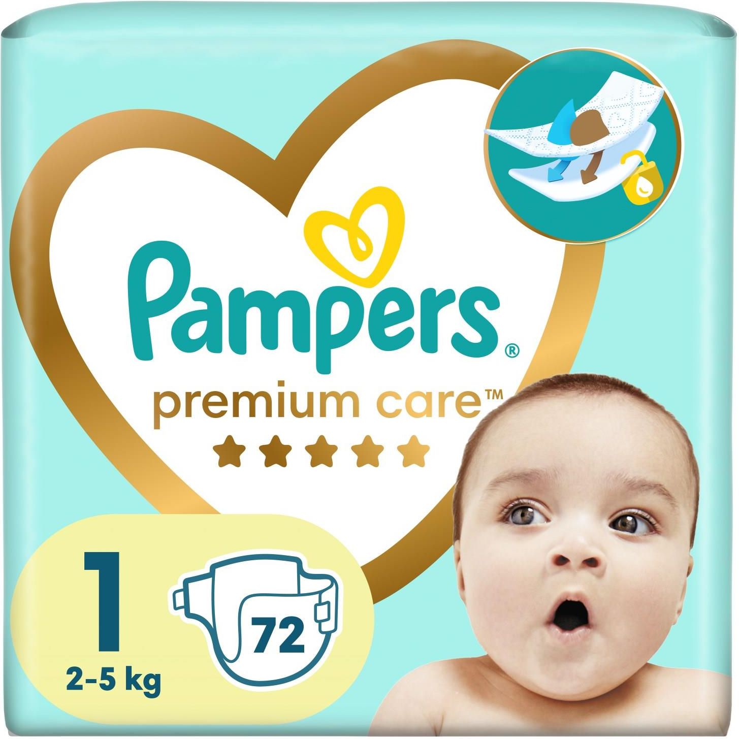 pampers pieluchy premium care 1 mini