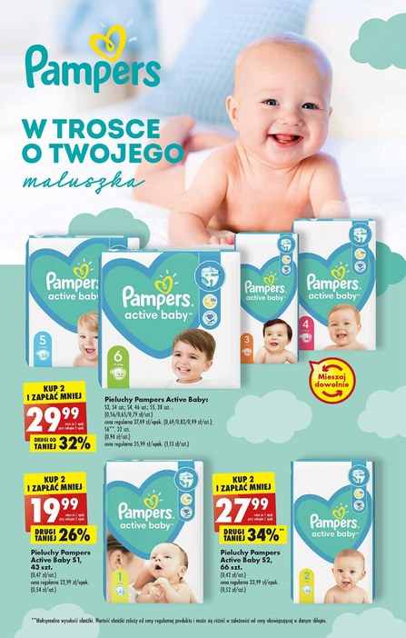 biedronka pampers 29.99