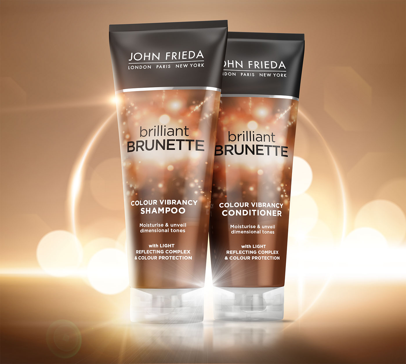 john frieda brilliant brunette szampon do włosów ciemnych colour protecting