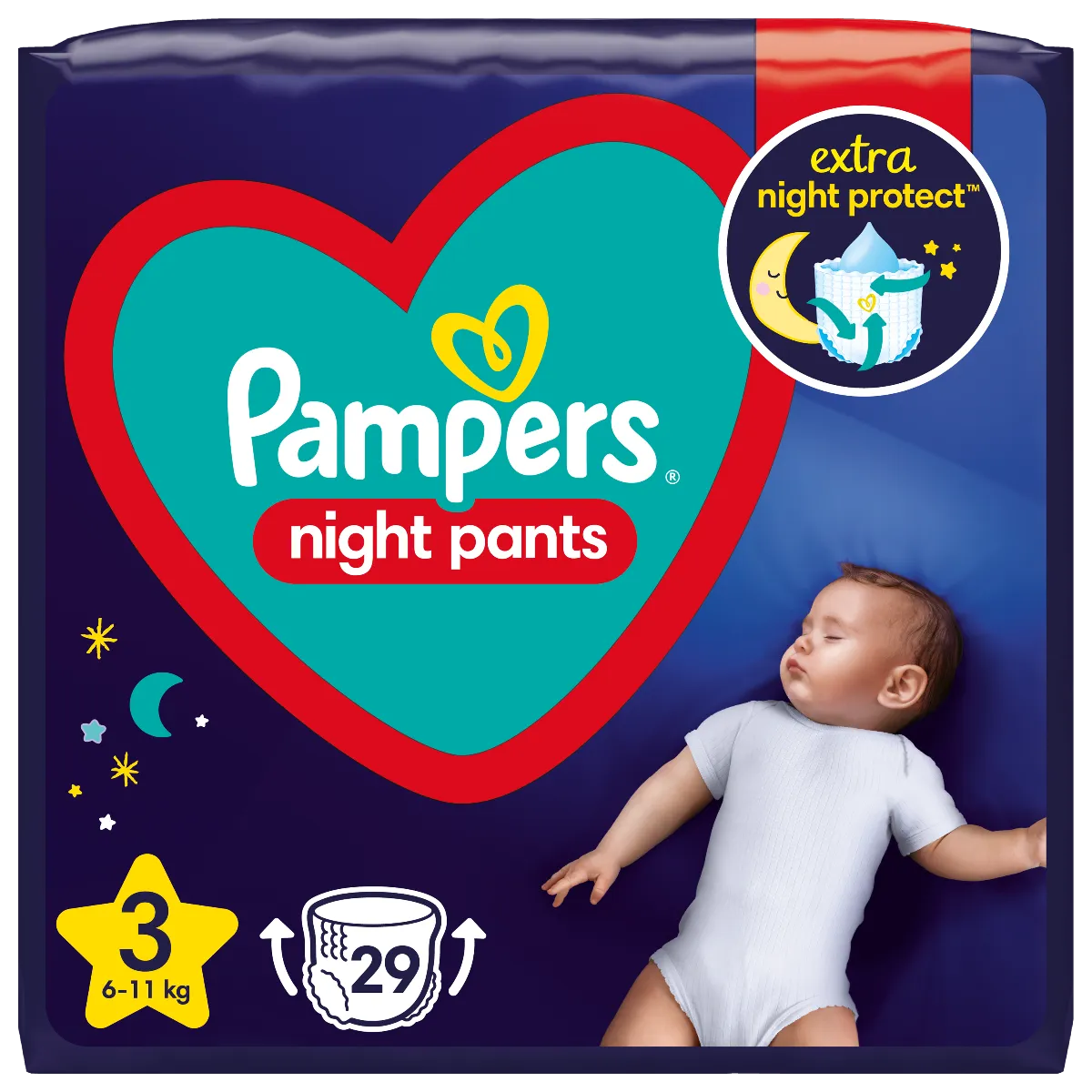 pampers na noc do kiedy