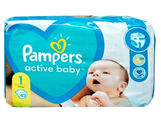 pampers active baby 2 43 sztuki