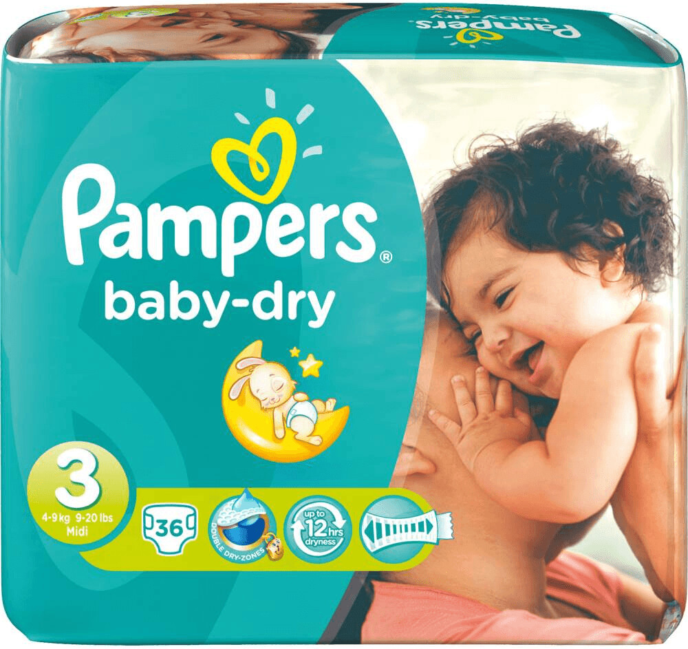 pampers 3 babydry 68