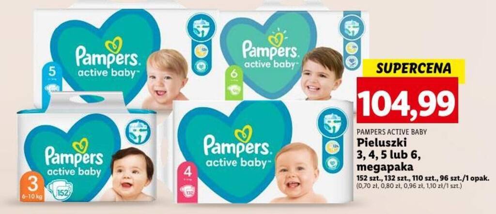 lidl pampers activ vaby 3