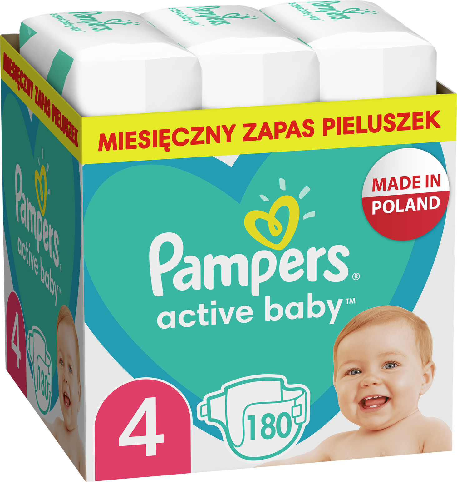 pampers pieluchy active baby 3 midi 174 sztuk