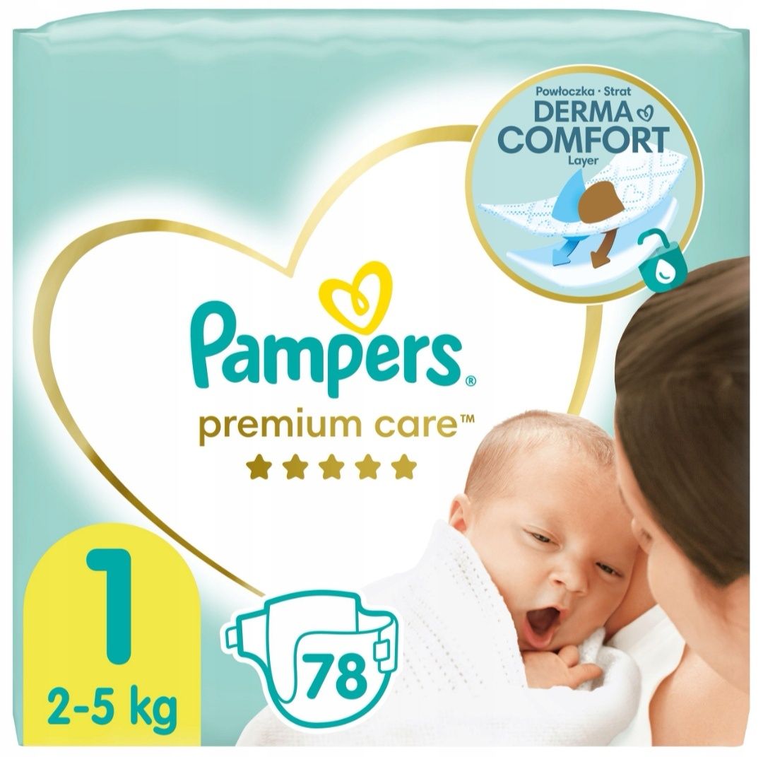 pieluszki pampers premium care newborn 2-5kg 78szt