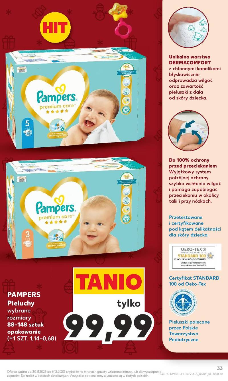 pieluchy pampers w kauflandzie