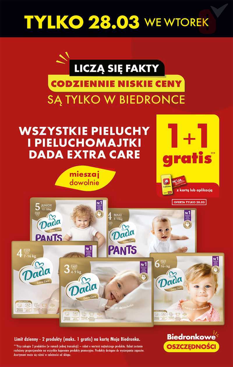 biedronka pieluchy dada1 cena