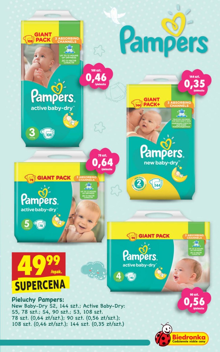 pampers giant pack 3 biedronka