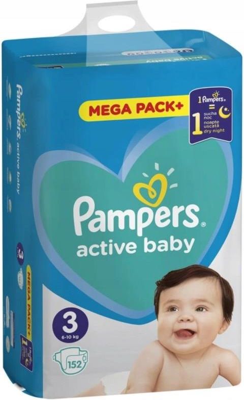 pampers active baby 3 mega pack 152 cena