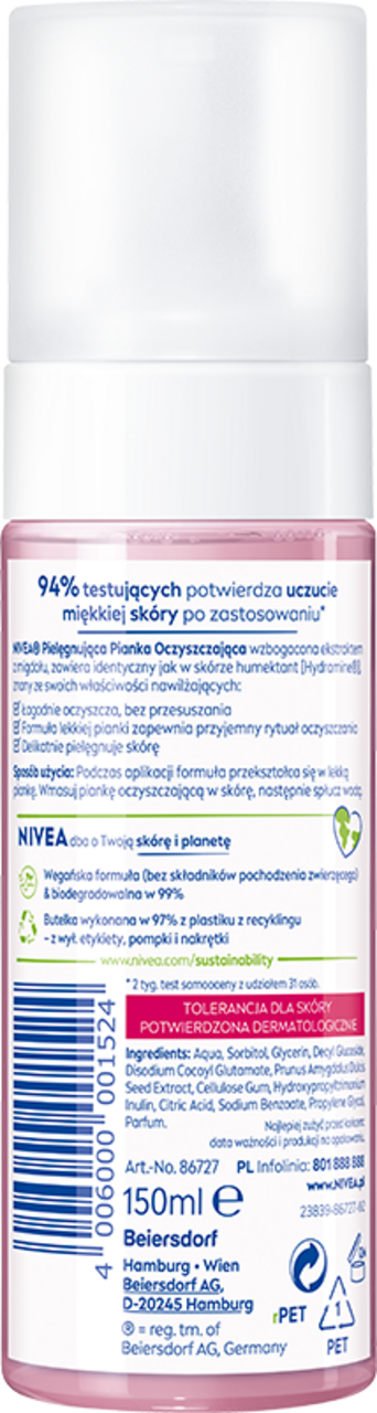 nivea pianka do mycia twarzy rossmann