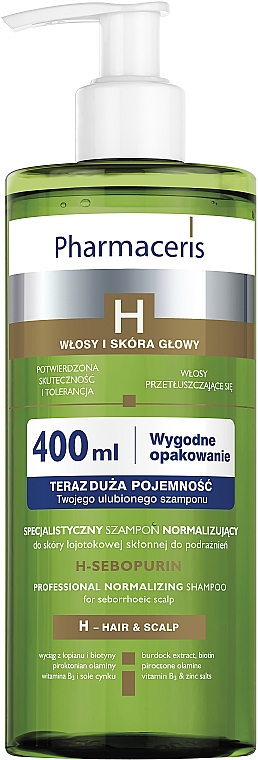 pharmaceris zielony szampon do skóry łojowych blog