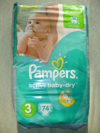 pampers baby dry 3 74 szt