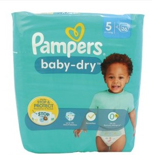 pampersy z pampers 5