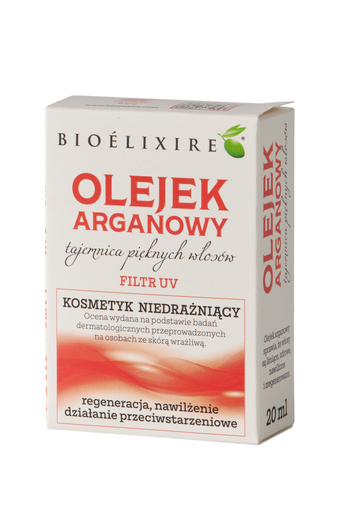 olejek silikonowy do włosów argan oil bioelixire