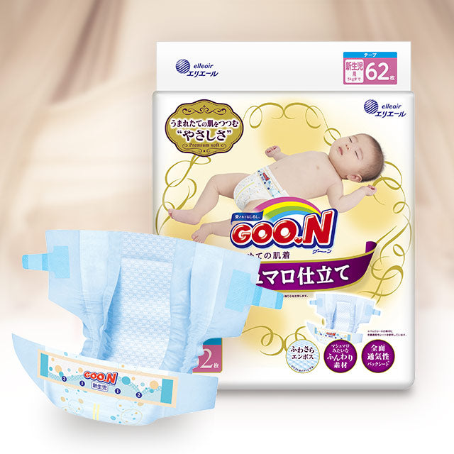 Japońskie pieluszki Goo.N Marshmallow Premium Soft M 6-11kg