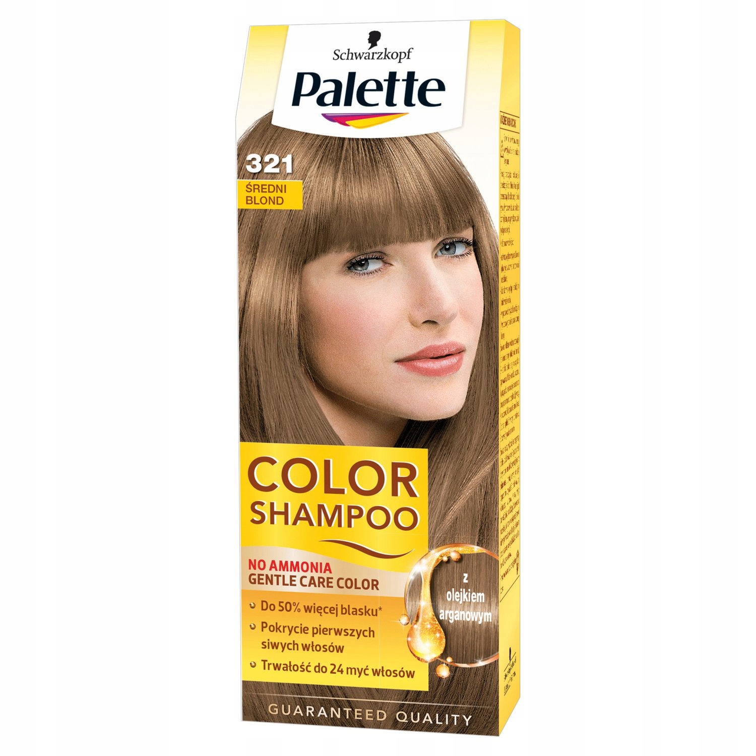 szampon koloryzujący palette średni blond efekty