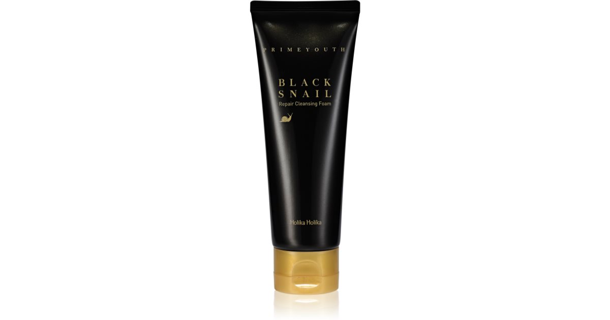 holika holika black snail oczyszczająca pianka do twarzy 100ml