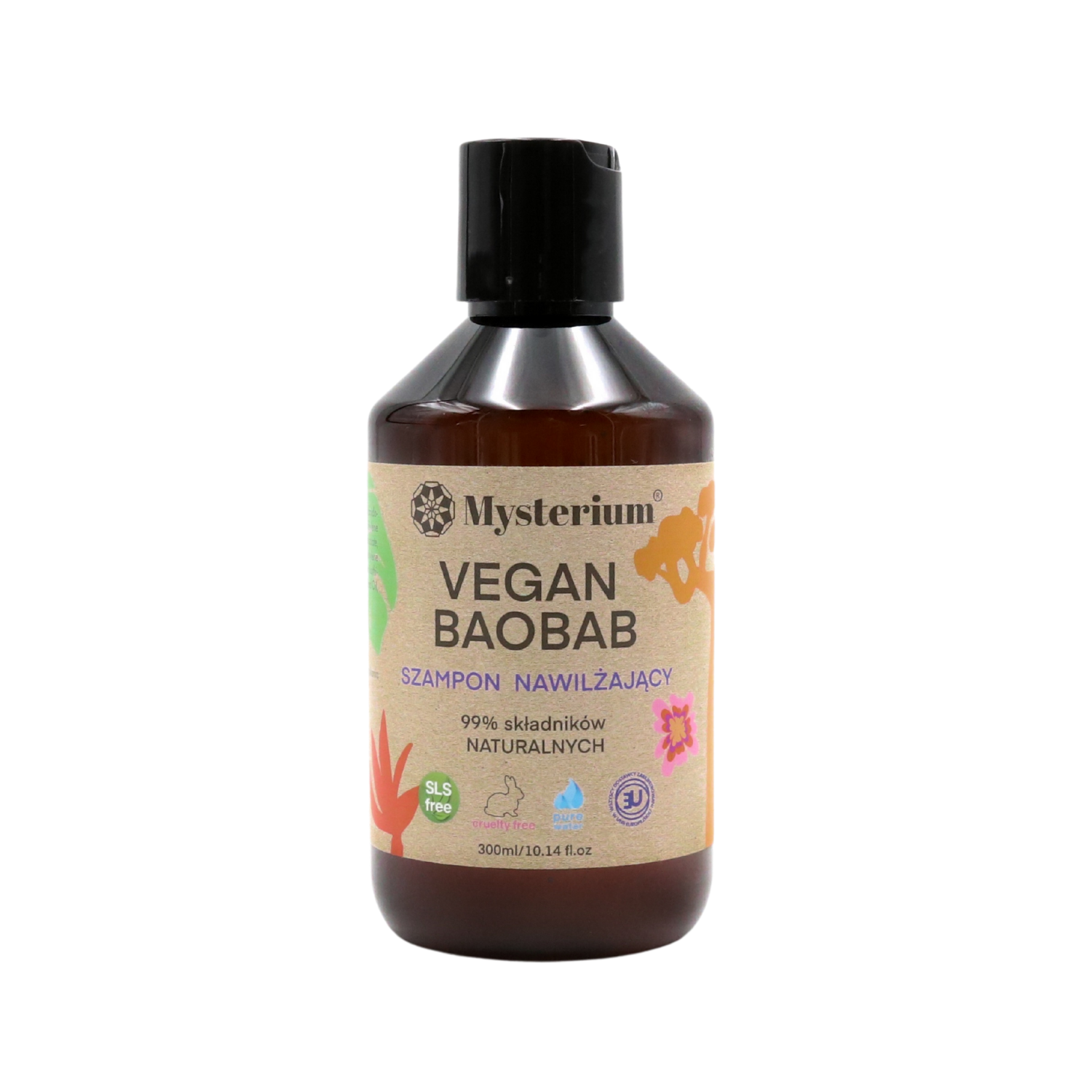 mysterium vegan baobab szampon nawilżający