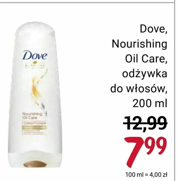 odżywka do włosów dove oil rossmann