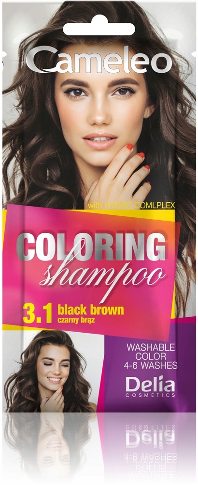 delia cameleo suchy szampon do włosów ciemnych