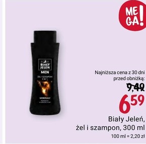 biały jeleń szampon z sokiem brzozy for men rosnan