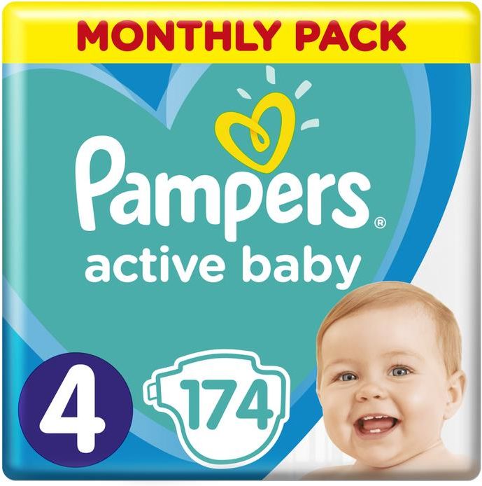 pieluchy pampers 4 174 szt