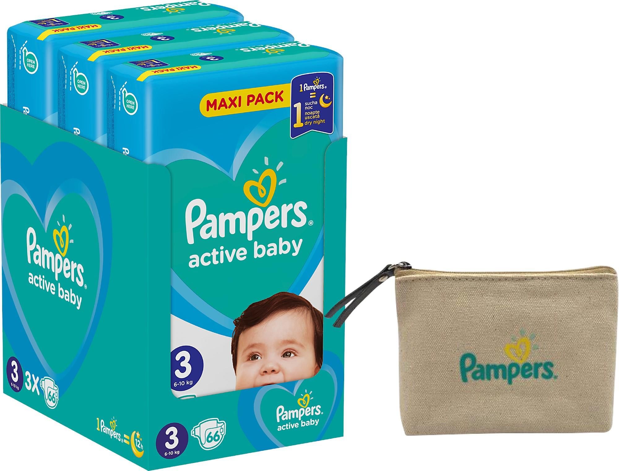 pampers baby dry rozmiar 3 198 sztuk