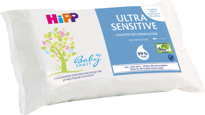 hipp chusteczki nawilżane ultra sensitive